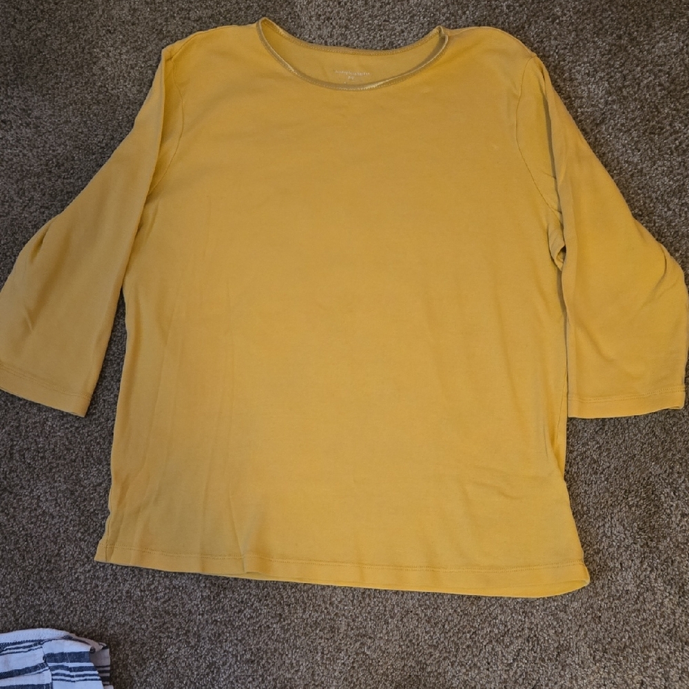 Women's Christopher and Banks Yellow Top